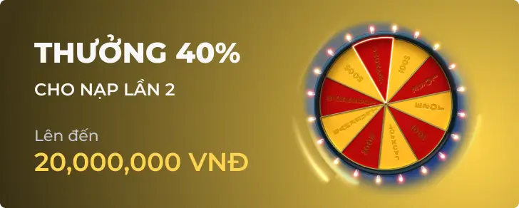 Thưởng Nóng 40% Mỗi Ngày tại Bong88